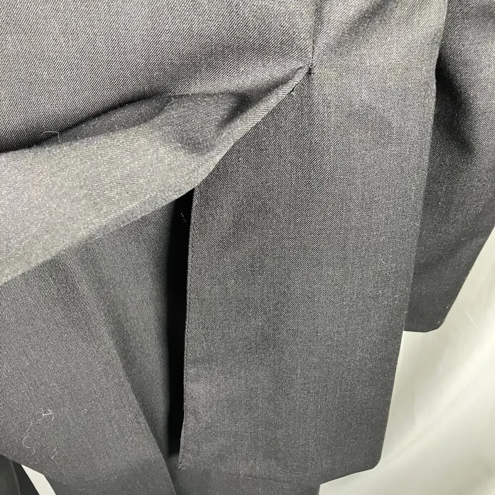 Pronto Uomo Platinum Black‎ Wool Suit 42L Jacket 35W Pants Career Professional